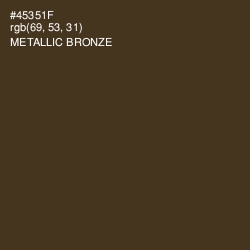 #45351F - Metallic Bronze Color Image